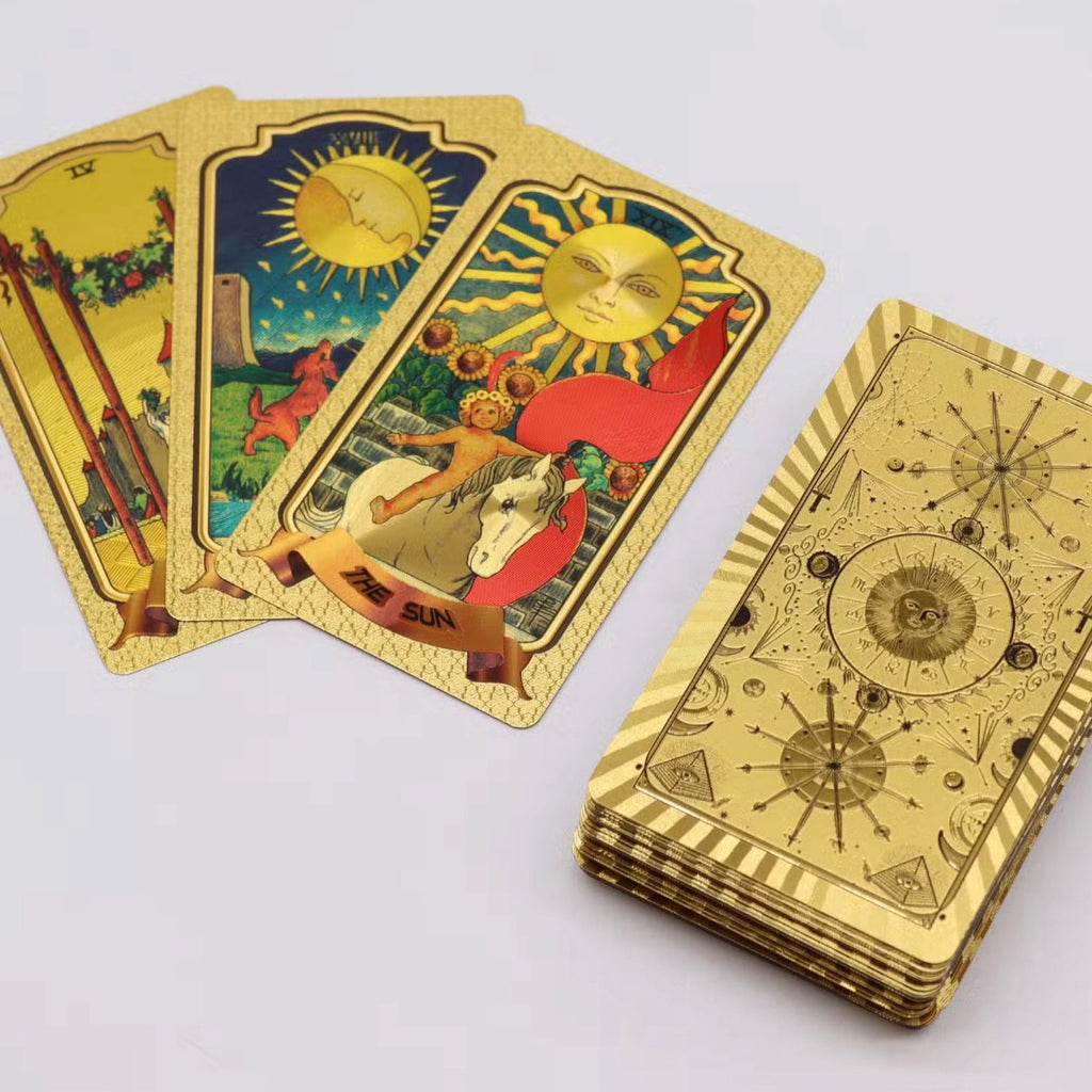Golden Tarot Cards — Radiant Foil Arcana