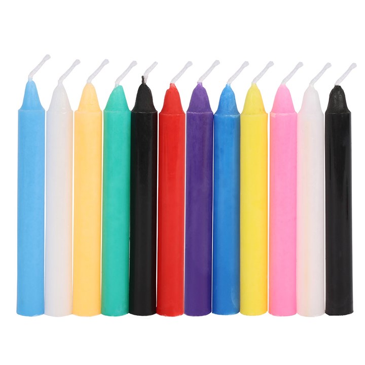 Magic Spell Candles - Pack of 12 'Mixed' Spell Candles