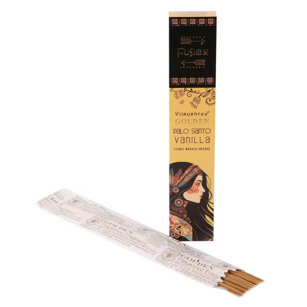 Golden Fusion Incense Sticks — Palo Santo & Vanilla