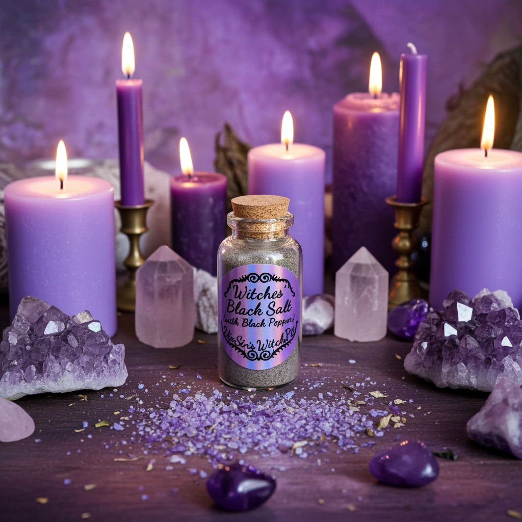 Witches' Black Salt with Black Pepper (VixSin's WitchPit)